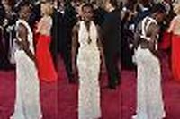 Oscars: la spectaculaire robe &agrave; perles de Lupita Nyong'o vol&eacute;e &agrave; son h&ocirc;tel
