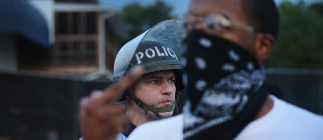 Manifestation a Ferguson le 16 aout 2014. Photo d'illustration.