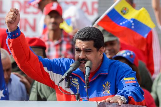 Le président vénézuélien Nicolas Maduro à Caracas le 28 février 2015 © Federico Parra AFP/Archives