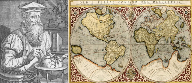 Le doodle de Google rend hommage a Gerard Mercator, auteur des premieres cartographies modernes du globe terrestre.