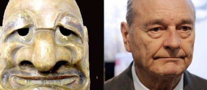 Difficile de nier la ressemblance entre ce masque japonais et l'ancien president.
