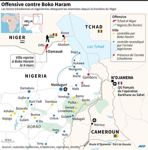 Nigeria: offensive des arm&eacute;es tchadienne et nig&eacute;rienne contre Boko Haram