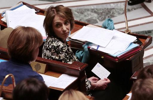 La ministre de la Santé Marisol Touraine le 10 mars 2015 à l'Assemblée nationale lors de la discussion de la proposition de loi  PS-UMP sur la fin de vie © Jacques Demarthon AFP