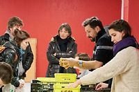 L'Amap Zest, avec ses paniers à 6,50 euros, permet aux étudiants de mieux manger tout en soutenant les producteurs locaux. ©Lydie Lecarpentier/RÉA