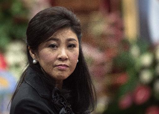 La Premiere ministre thailandaise dechue Yingluck Shinawatra a Bangkok le 29 septembre 2014