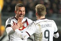 Amical: Podolski arrache le nul pour l'Allemagne contre l'Australie