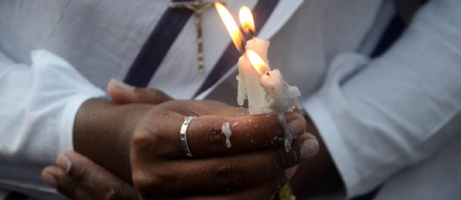 Des chretiens manifestent le 16 mars contre le viol d'une religieuse au Bengale-Occidental.
