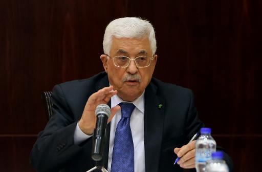 Le president palestinien Mahmoud Abbas a Ramallah le 19 mars 2015