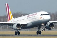 Un avion de la Germanwings, filiale de Lufthansa dont un A320 vient de s'ecraser dans les Alpes du Sud. (C)Jan-Arwed Richter/dpa