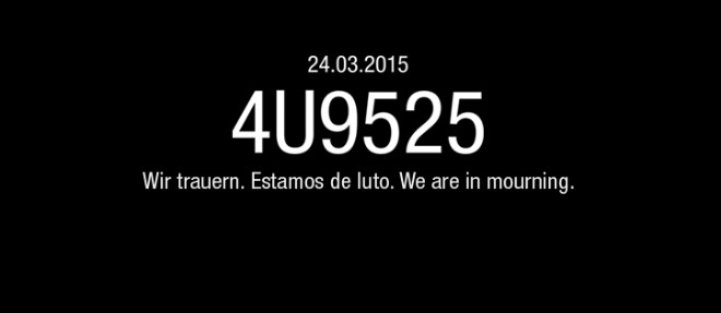 Le mur Facebook de Germanwings : "Nous sommes en deuil."