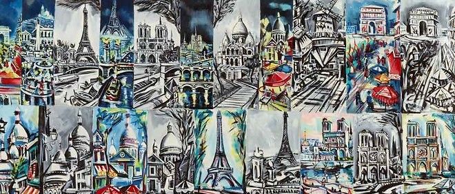 Erro, "Le Jugement de Paris et l'Ecole de Montmartre" (detail, 1966).
