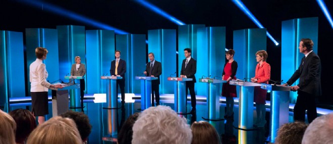 La leader du SNP est sortie gagnante du grand debat a sept organise a l'occasion des elections legislatives en Grande-Bretagne.