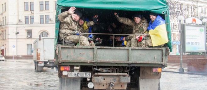 Des soldats ukrainiens a Kharkov (Photo d'illustration).