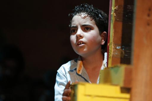 Un jeune réfugié syrien, dans le rôle de Roméo © - AFP