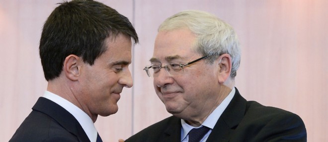 Manuel Valls et Jean-Paul Huchon le 16 fevrier dernier.