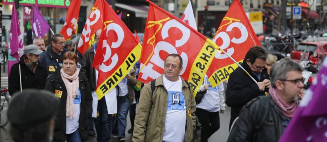 Quatre syndicats - CGT, FO, FSU, Solidaires - appellent a la greve et a une grande manifestation nationale jeudi a Paris.