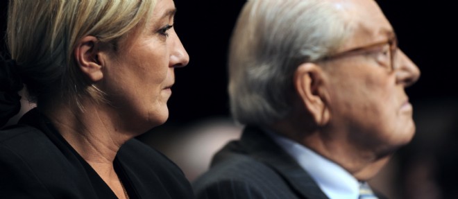 Marine Le Pen a succede a son pere Jean-Marie Le Pen a la tete du Front national en 2011.