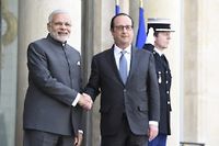 Le Premier ministre indien en visite &agrave; l'&Eacute;lys&eacute;e