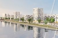 D'ici 2019, l'aménagement du secteur des rives du Rhin permettra d'offrir une nouvelle entrée sur la ville. ©ADEUS