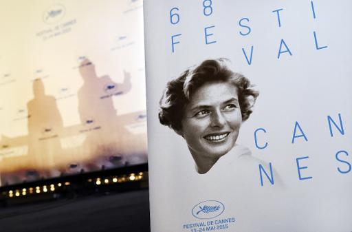 Affiche oficielle du 68e festival de Cannes, le 16 avril 2015 a Paris