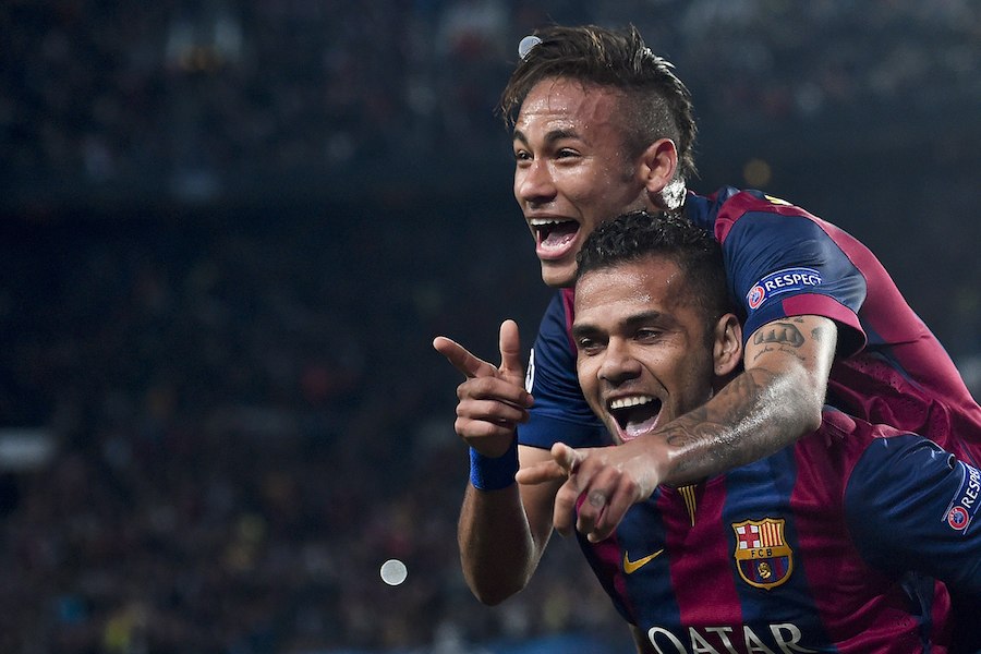 Neymar, auteur d'un doublé dans ce match. ©  JOSEP LAGO / AFP