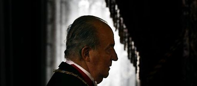 Le roi Juan Carlos a Madrid, le 9 juin 2014