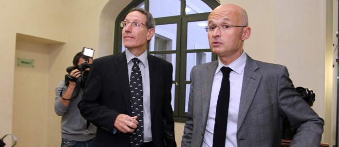 Eric Arella (a gauche), 55 ans, a ete nomme au prestigieux poste de directeur interregional de la police judiciaire de Marseille.