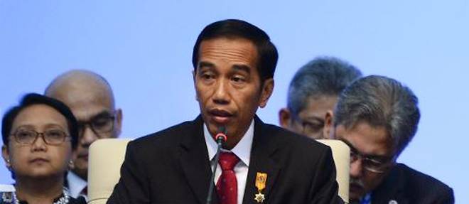 Le president indonesien Joko Widodo a Jakarta le 23 avril 2015