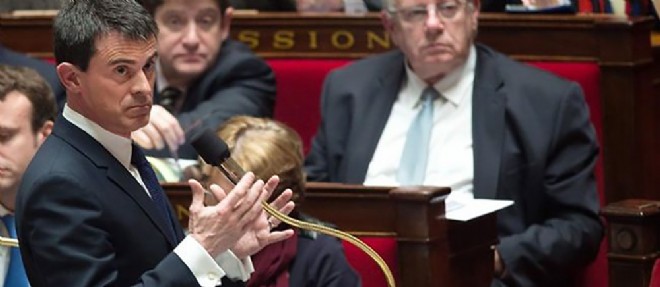 Manuel Valls a defendu devant les deputes son projet de loi sur le renseignement. (C) CHAMUSSY/SIPA