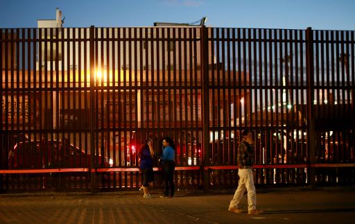 La frontière entre le Mexique et les Etats-Unis le 19 novembre 2014 à Calexico (Californie) © Sandy Huffaker GETTY IMAGES NORTH AMERICA/AFP