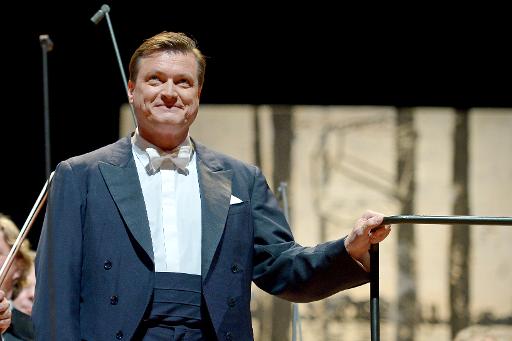 Christian Thielemann avant de diriger un concert pour le 200 anniversaire de la naissance de Richard Wagner, le 22 mai 2013 au Palais des Festivals (Festspielhaus) de Bayreuth, en Alemagne © DAVID EBENER DPA/AFP/Archives