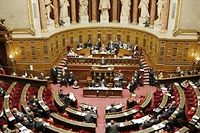 La loi Macron a ete votee au Senat. (C)MATTHIEU ALEXANDRE / AFP