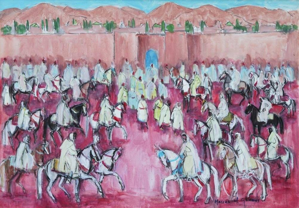 Un tableau du peintre marocain Hassan El Glaoui. ©  DR