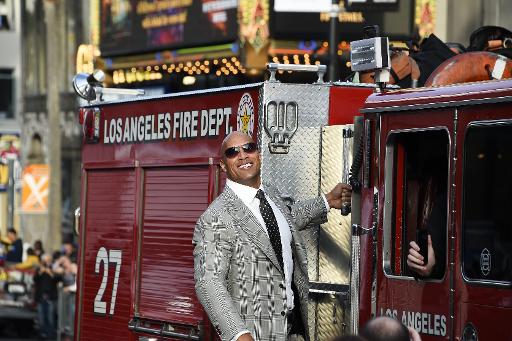 L'acteur Dwayne Johnson a la premiere du film "San Andreas", le 26 mai 2015 a Hollywood, Californie