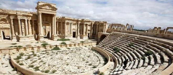Une photo prise le 14 mars 2014 du theatre de Palmyre, a 215 km au nord-est de Damas (Syrie).
