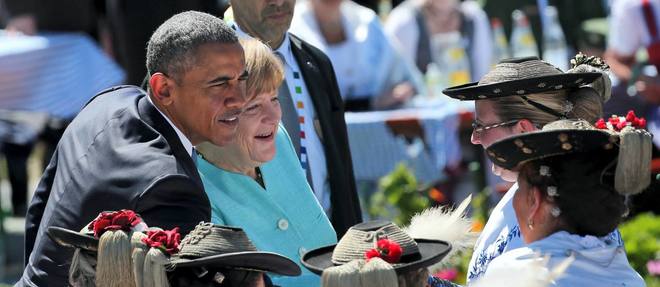 Angela Merkel et Barack Obama ont choisi un petit village des Alpes bavaroises pour afficher leur entente.