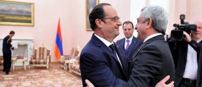 Un moment historique pour Hollande au Karabakh