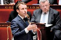 Emmanuel Macron speaks during à l'Assemblée, le 27 janvier 2015.  ©BERTRAND GUAY/AFP