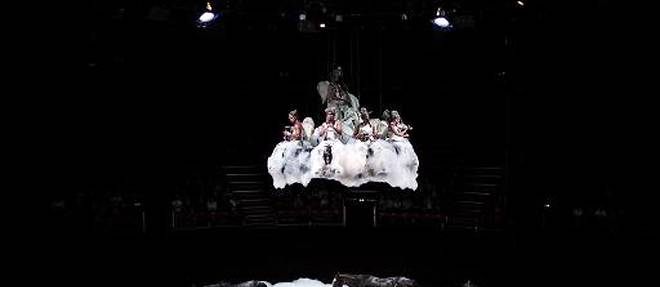 Une scene du spectacle "On acheve bien les anges" de Bartabas, presente aux Nuits de Fourviere a Lyon le 8 juin 2015