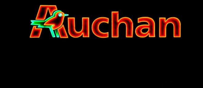 Le logo d'Auchan. Photo d'illustration.