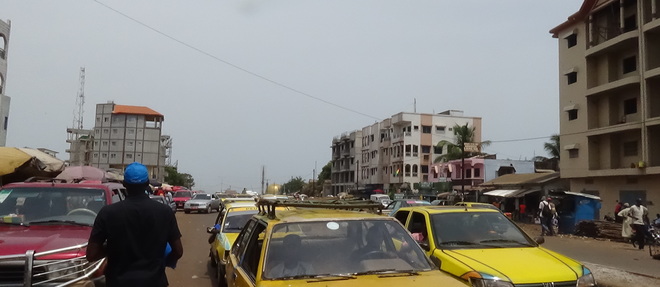 Une vue du marche de Bambeto a Conakry, en Guinee.