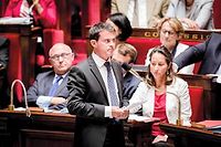 Photo d'illustration. Seance de questions au gouvernement a l'Assemblee nationale, en presence du Premier ministre Manuel Valls, le 10 septembre 2014. (C)Marlene Awaad