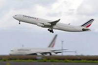 Un Airbus A340 va être sorti de la flotte Air France et l'arrivée d'avions nouveaux pourrait être retardée. ©KENZO TRIBOUILLARD