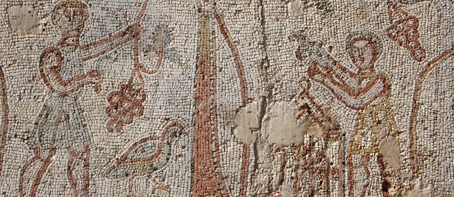 Une mosaique romaine a Bosra, Syrie (photo d'illustration).