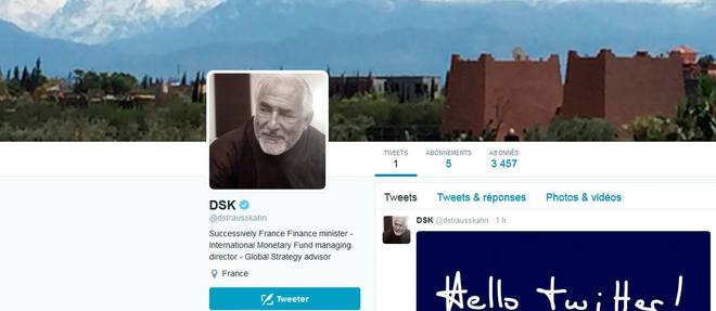 Pour l'heure, DSK ne suit qu'une poignee d'autres comptes, dont celui de sa nouvelle compagne, Myriam L'Aouffir.