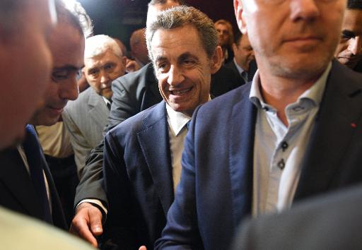 L'ancien president Nicolas Sarkozy a Casablanca le 21 juin 2015