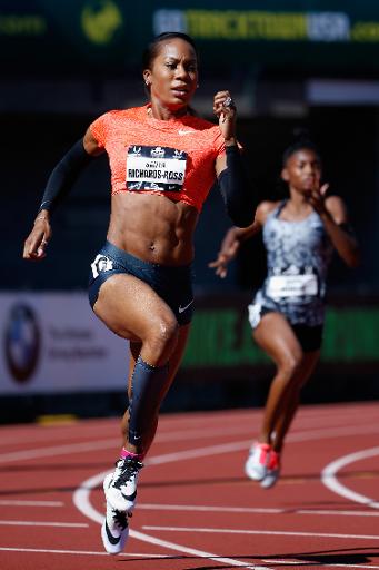 Sanya Richards-Ross, lors du 400 m des Championnats des Etats-Unis à Eugene, le 26 juin 2015 © Christian Petersen Getty/AFP