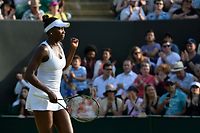 Wimbledon: Venus Williams retrouve les 8es et am&eacute;liore son record