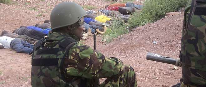 Un soldat kenyan sur les lieux d'un autre massacre en 2014. Photo d'illustration.