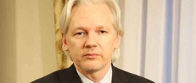 Le fondateur de WikiLeaks, Julian Assange, dans l'ambassade d'Equateur a Londres.